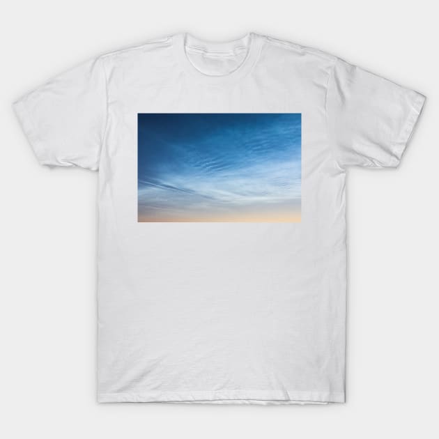 Beautiful night shining clouds T-Shirt by Juhku